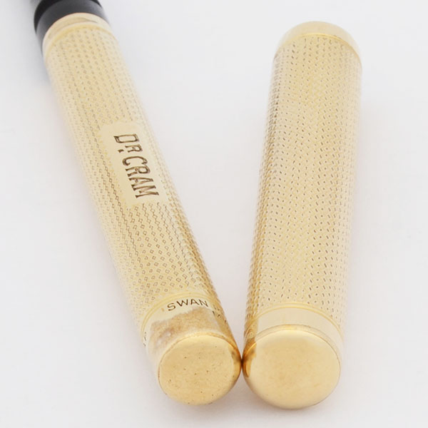 Mabie Todd Swan Eyedropper Fountain Pen - 14k Solid Gold over BHR